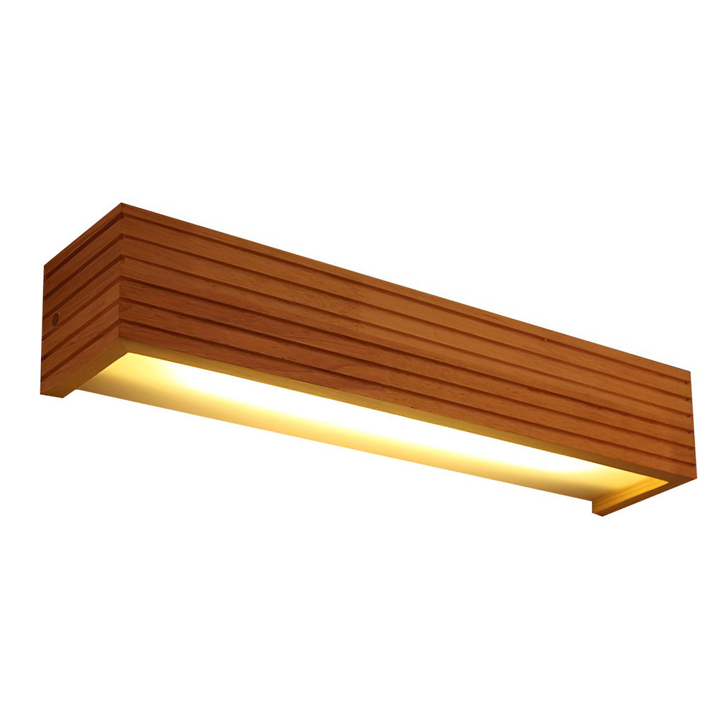 Nordic Wall Light Wooden LED Linear Sconce - Product example
