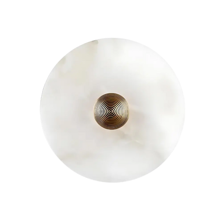 Modern Wall Light  White Glass Disc with Bronze Center - Product detail 13