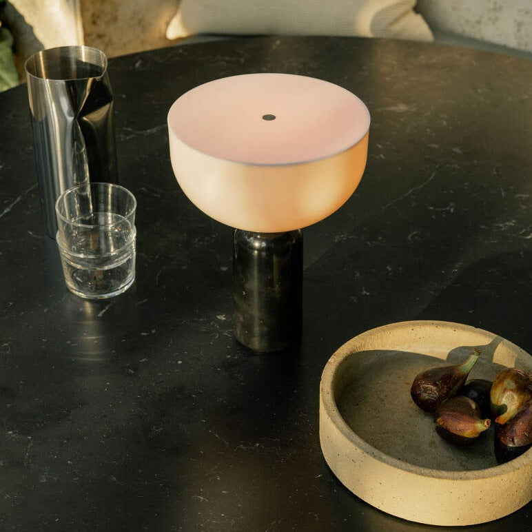 Minimalist Table Lamp White Marble Base Design - Product detail 13