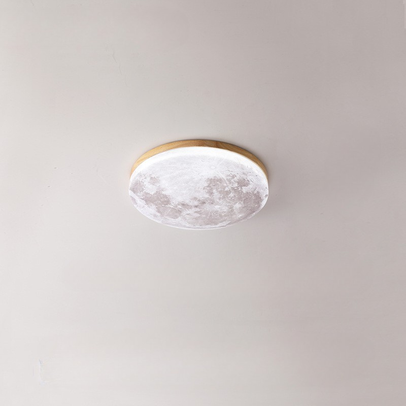 Modern LED Ceiling Light Natural Wood Frame Design - Product detail 4
