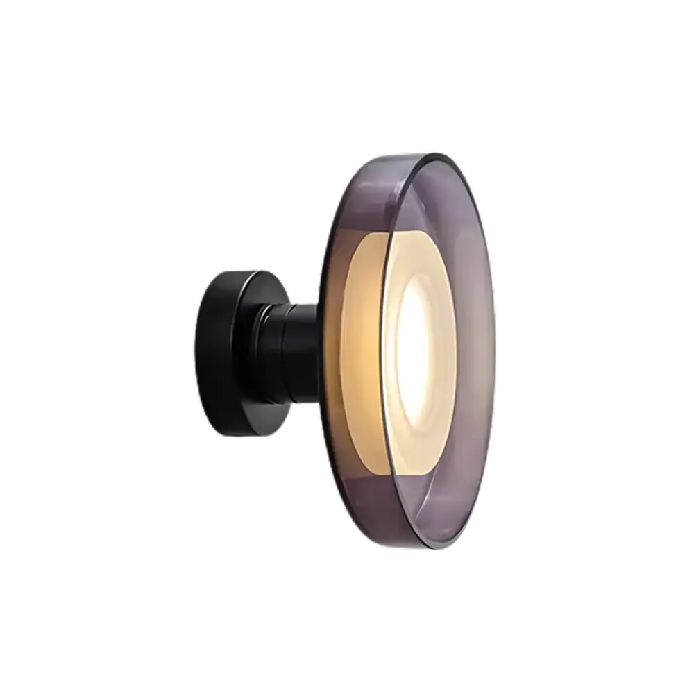 Modern Wall Sconce Smoked Glass LED Design - Product detail 7