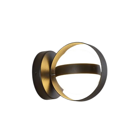 Modern LED Wall Lamp  Circular Metal Frame Design - Product showcase