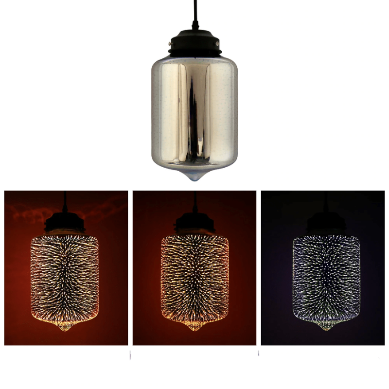 Modern Glass Pendant Light 3D Starlight Effect - Product detail 11