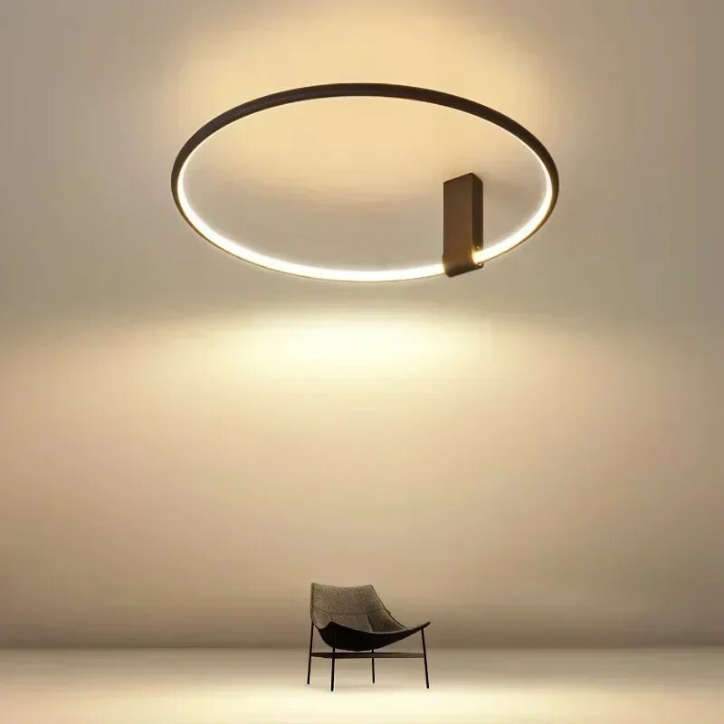 Modern LED Ceiling Light Circular Ring Design With Warm Glow - Product detail 5