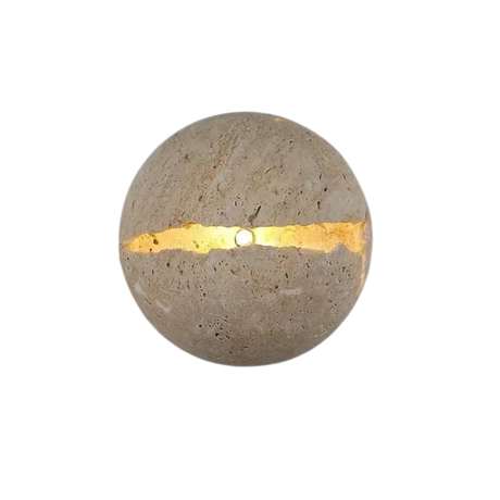 Modern Wall Sconce  Concrete Globe with LED Light Strip - Product detail 8