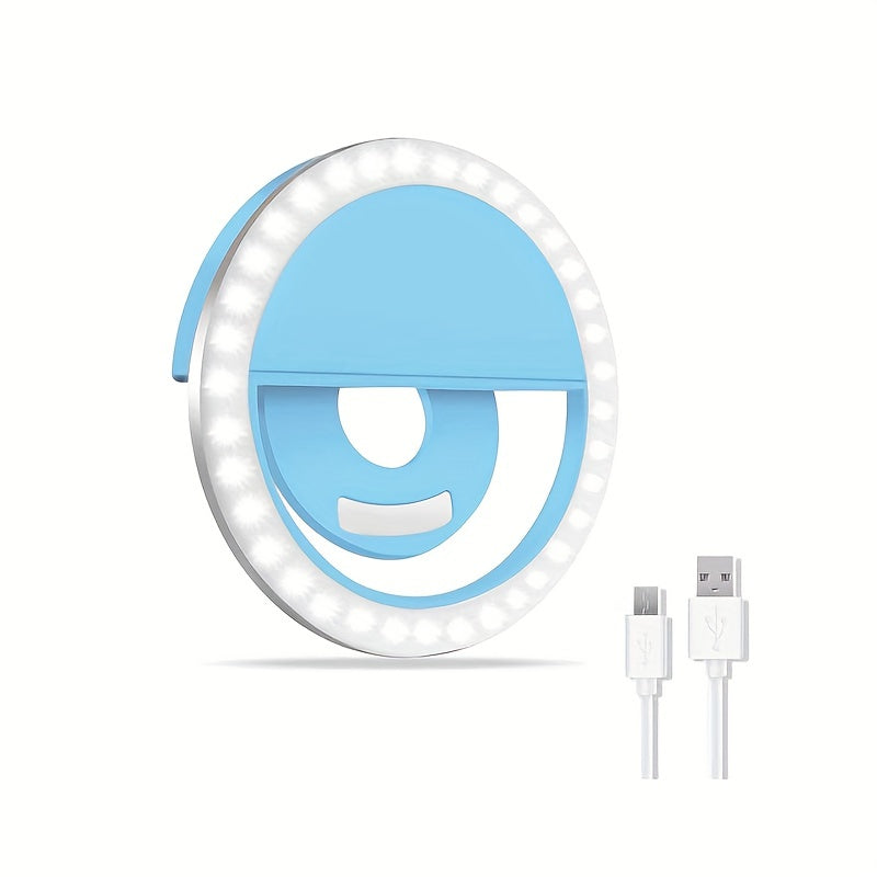 LED Ring Light  Portable USB Rechargeable Selfie Illumination - Product detail 8