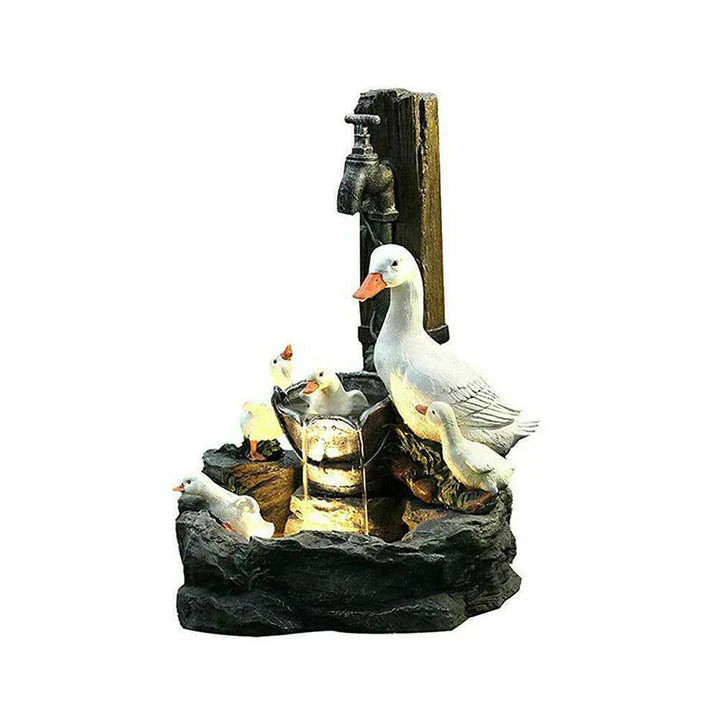 Garden Water Fountain  Duck Family Cascading Design - Product detail 5