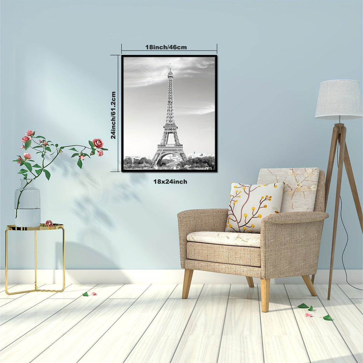 Modern Picture Frame Set Black Gallery Style 20x28 Frames - Product example
