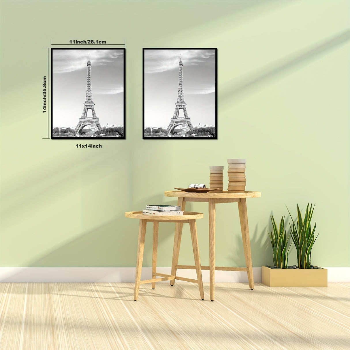 Modern Picture Frame Set Black Gallery Style 20x28 Frames - Product detail 4