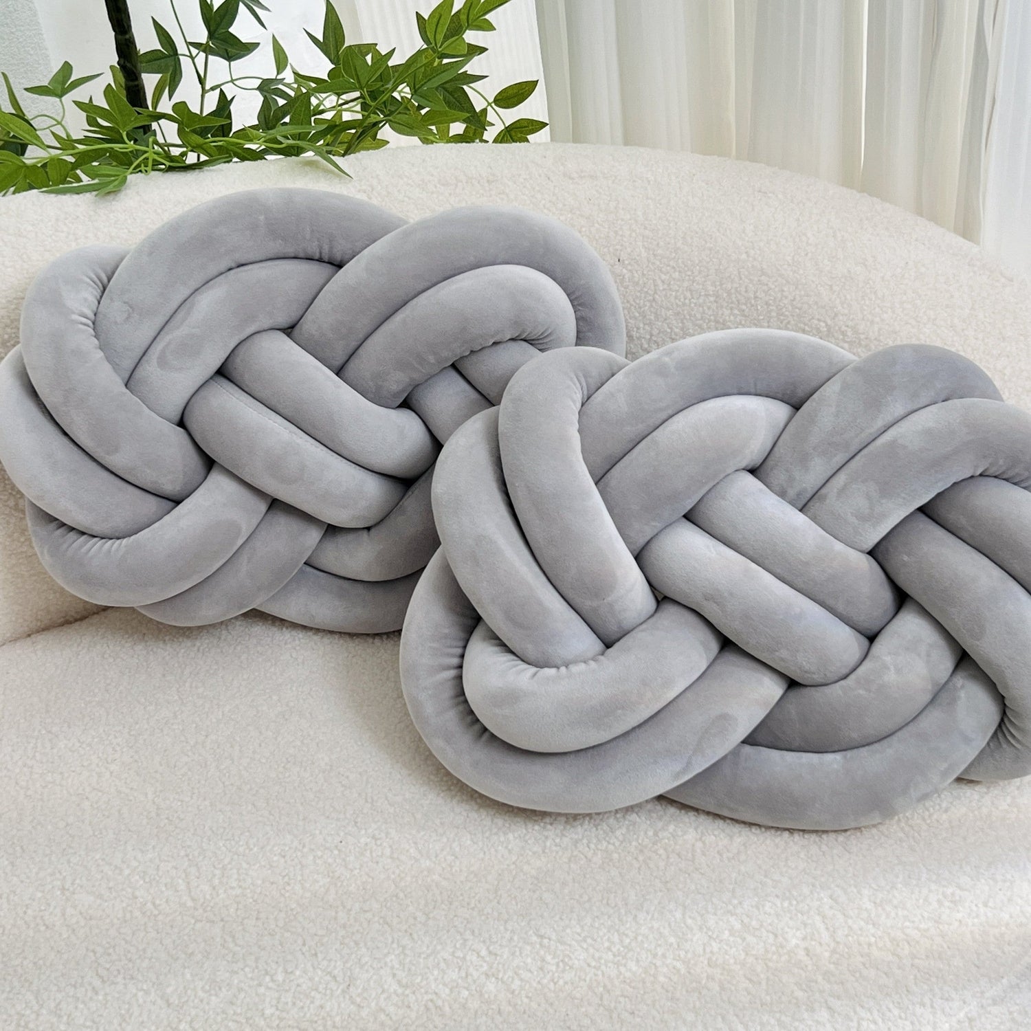 Decorative Knot Cushions  Plush Braided Design - Product detail 15