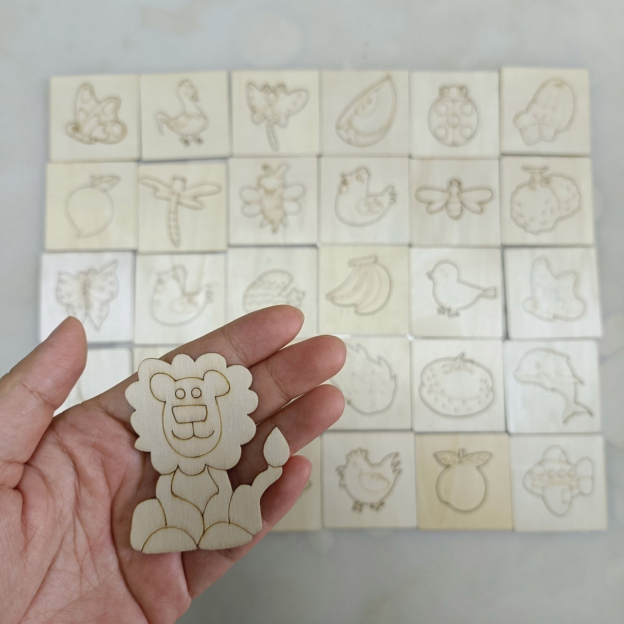 Montessori Drawing Templates  Wooden Educational Art Set - Product detail 9