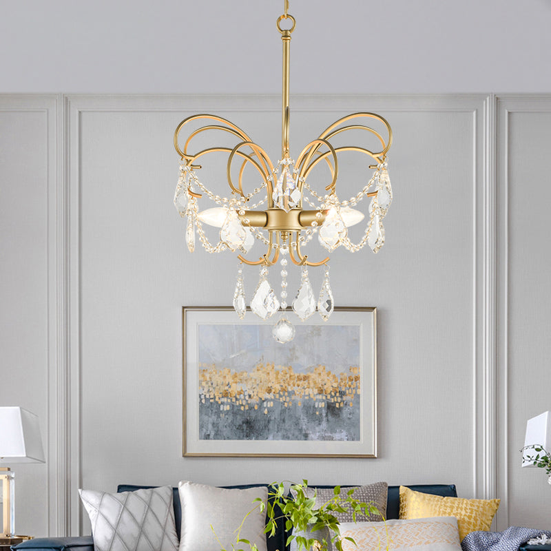 Crystal Chandelier Brass Butterfly Design - Product detail 6