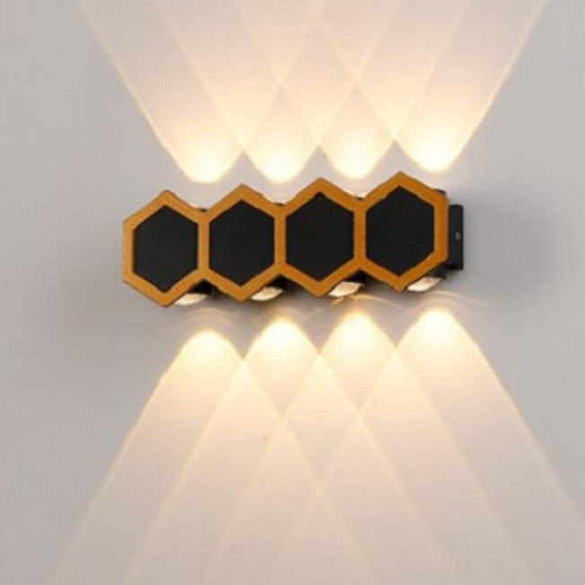 Modern Outdoor Wall Light  Honeycomb LED Design - Product example