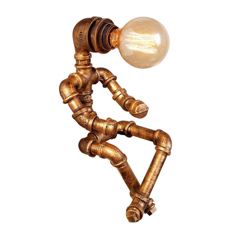 Industrial Robot Table Lamp  Metal Pipe Design - Product example