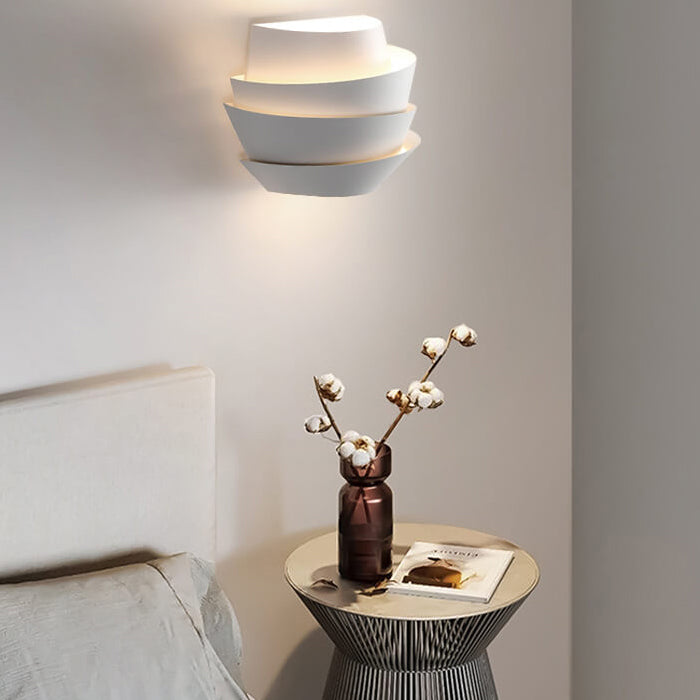 Modern Wall Sconce Layered Metal Design with Dual Light Effect - Product detail 12