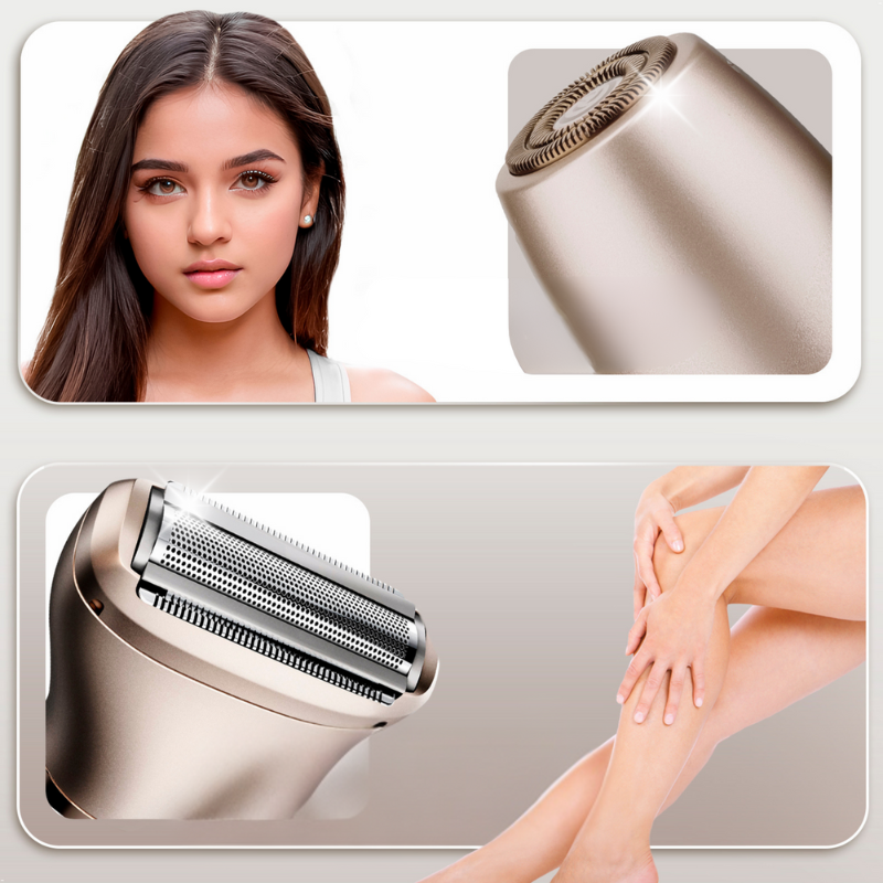 Electric Lady Shaver Dual Head Wet Dry Rechargeable - Product example