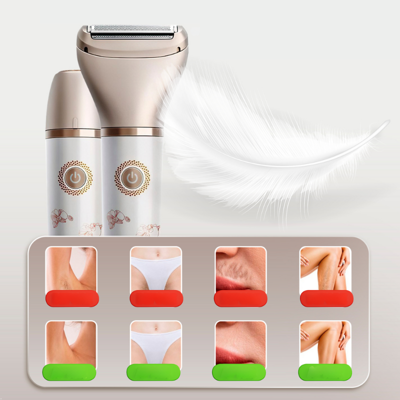 Electric Lady Shaver Dual Head Wet Dry Rechargeable - Product detail 5