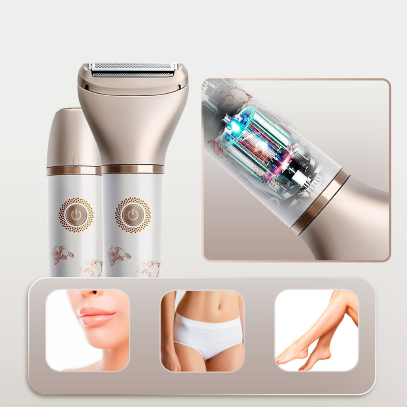 Electric Lady Shaver Dual Head Wet Dry Rechargeable - Product detail 4