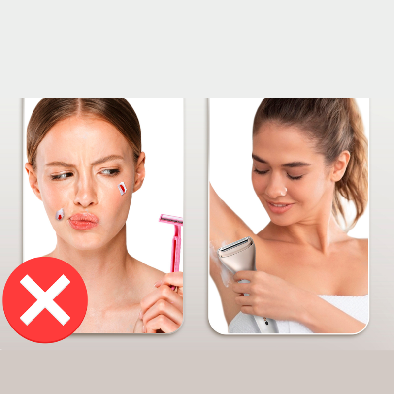 Electric Lady Shaver Dual Head Wet Dry Rechargeable - Product detail 7
