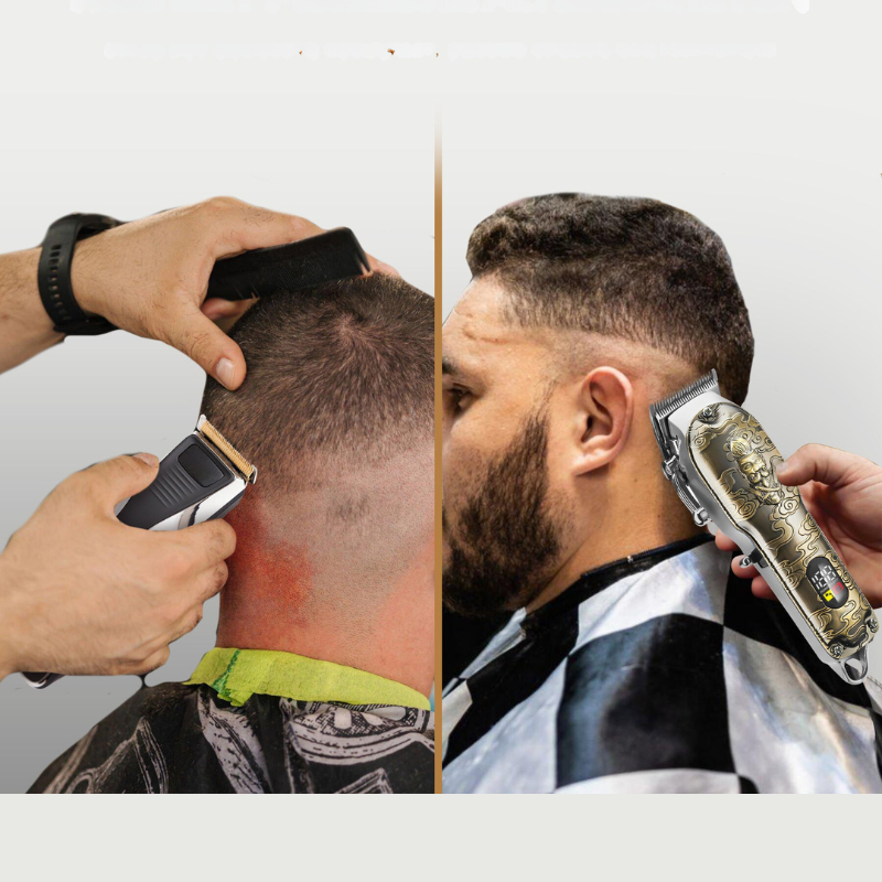 Professional Hair Clipper Set  Vintage Gold Engraved Design - Product detail 5