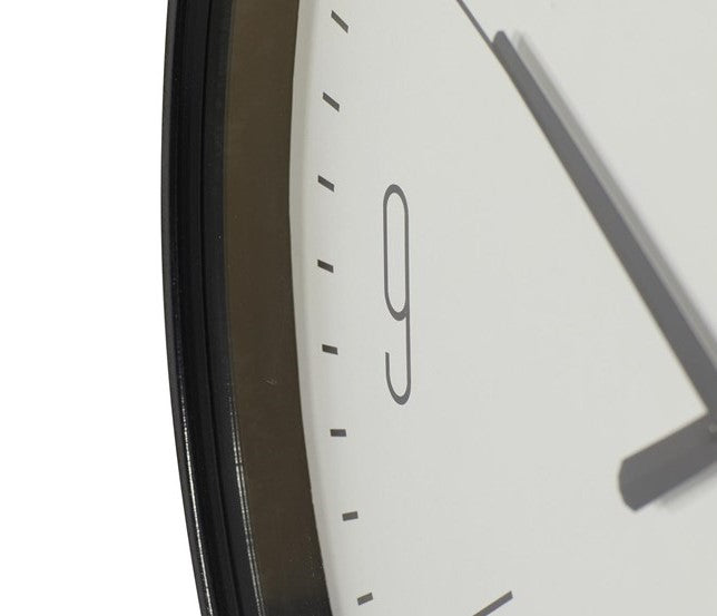 Modern Wall Clock  Black Glass Frame Design - Product example
