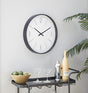 Modern Wall Clock  Black Glass Frame Design - Product showcase
