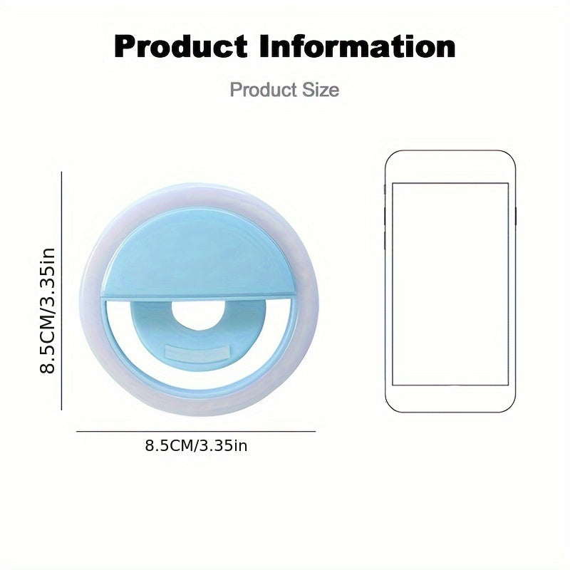 LED Ring Light  Portable USB Rechargeable Selfie Illumination - Product example