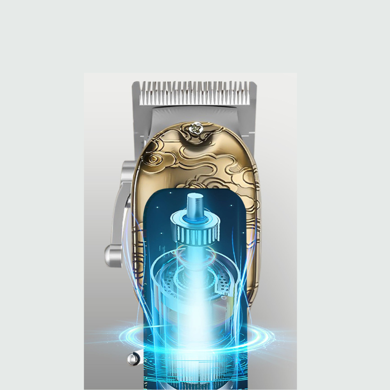Professional Hair Clipper Set  Vintage Gold Engraved Design - Product detail 4
