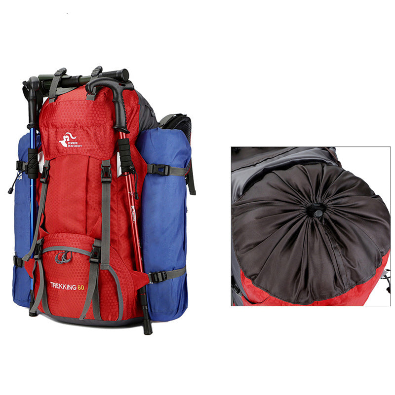Hiking Backpack 60L Waterproof Trekking Rucksack With Rain Cover - Product example