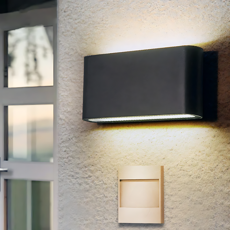 Modern Outdoor Wall Light Waterproof LED Black Aluminum - Product detail 7