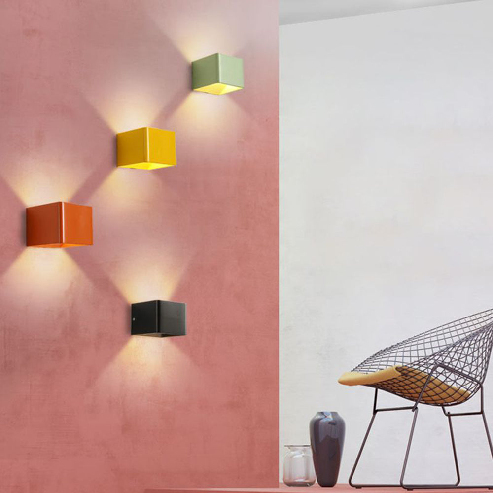 Modern Wall Sconce  Square LED Up Down Light - Product example