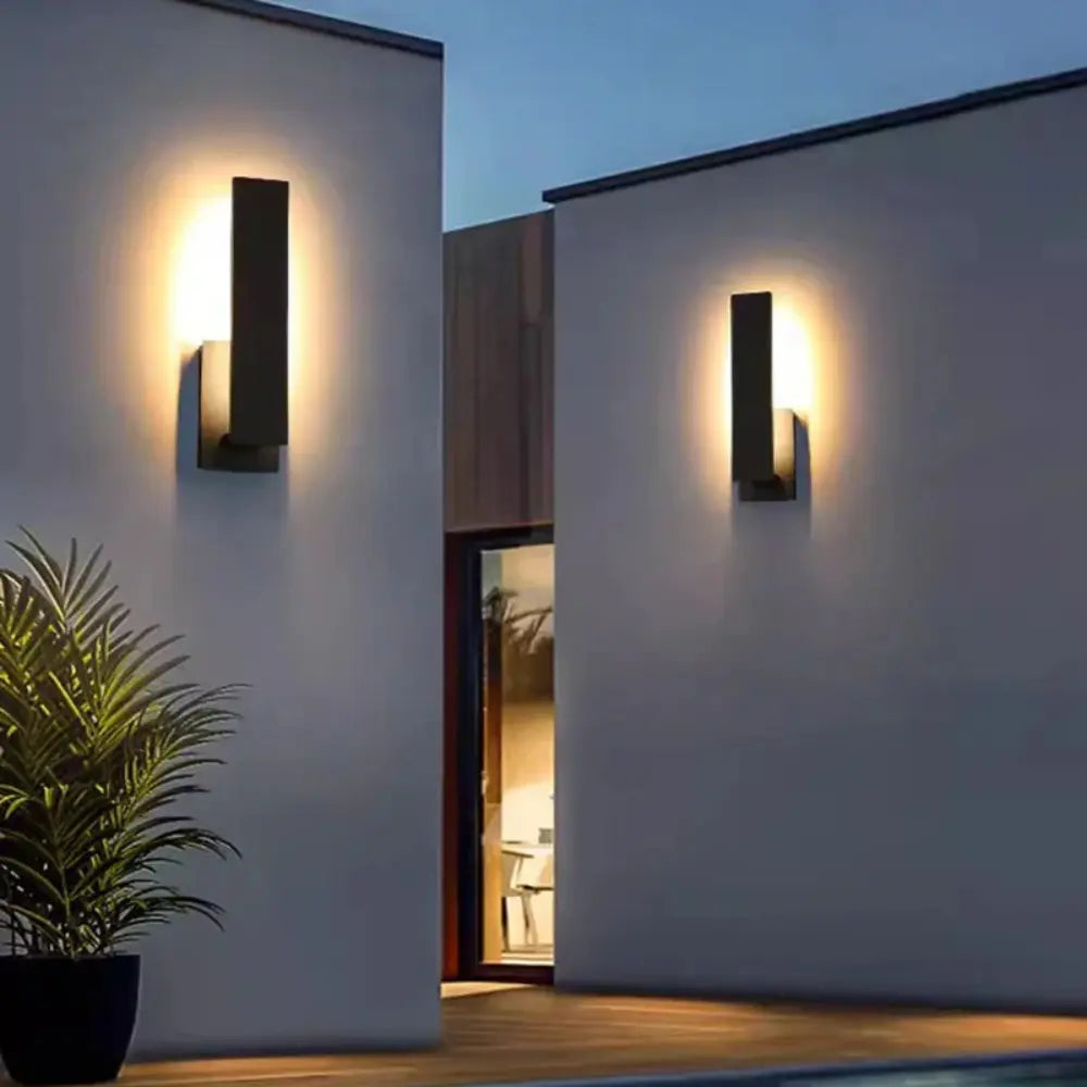 Modern Outdoor Wall Light Minimalist LED Sconce - Detailed view