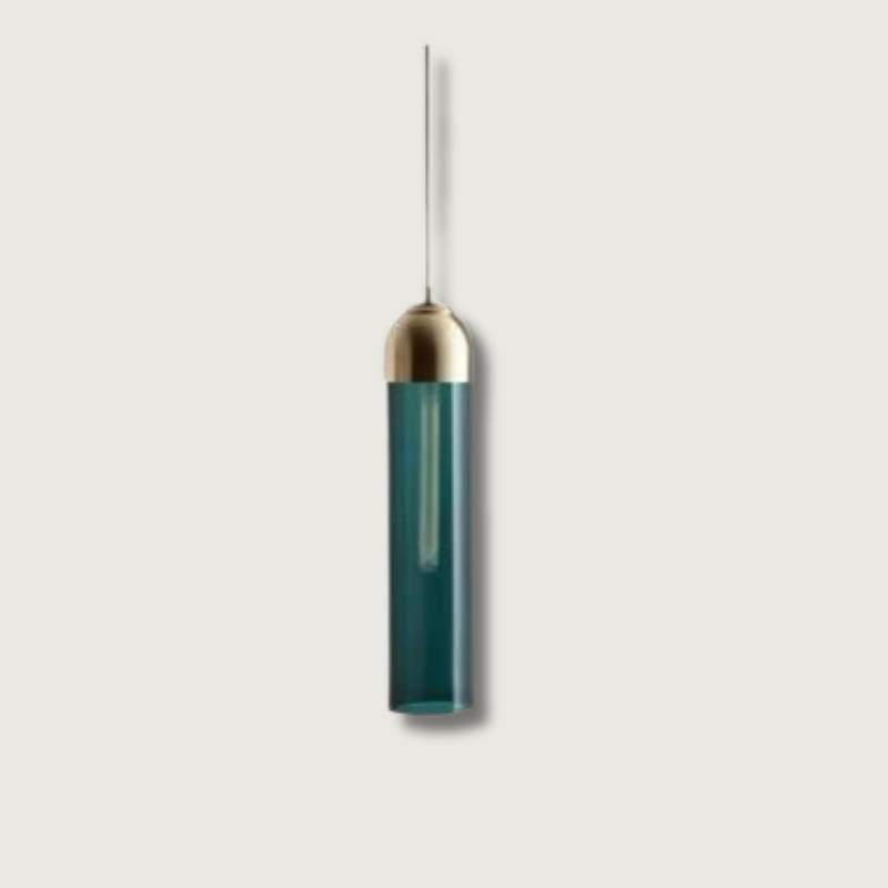 Modern Glass Pendant Light Cylindrical Tube Design - Product detail 8