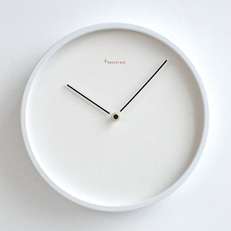 Minimalist Wall Clock  Nordic White Wood Design - Product detail 6