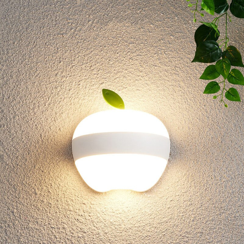 Modern Outdoor Wall Light  Apple-Shaped LED Design - Product example