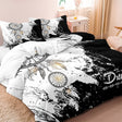 Bohemian Duvet Cover Set  Black White Dreamcatcher Design - Product detail 5