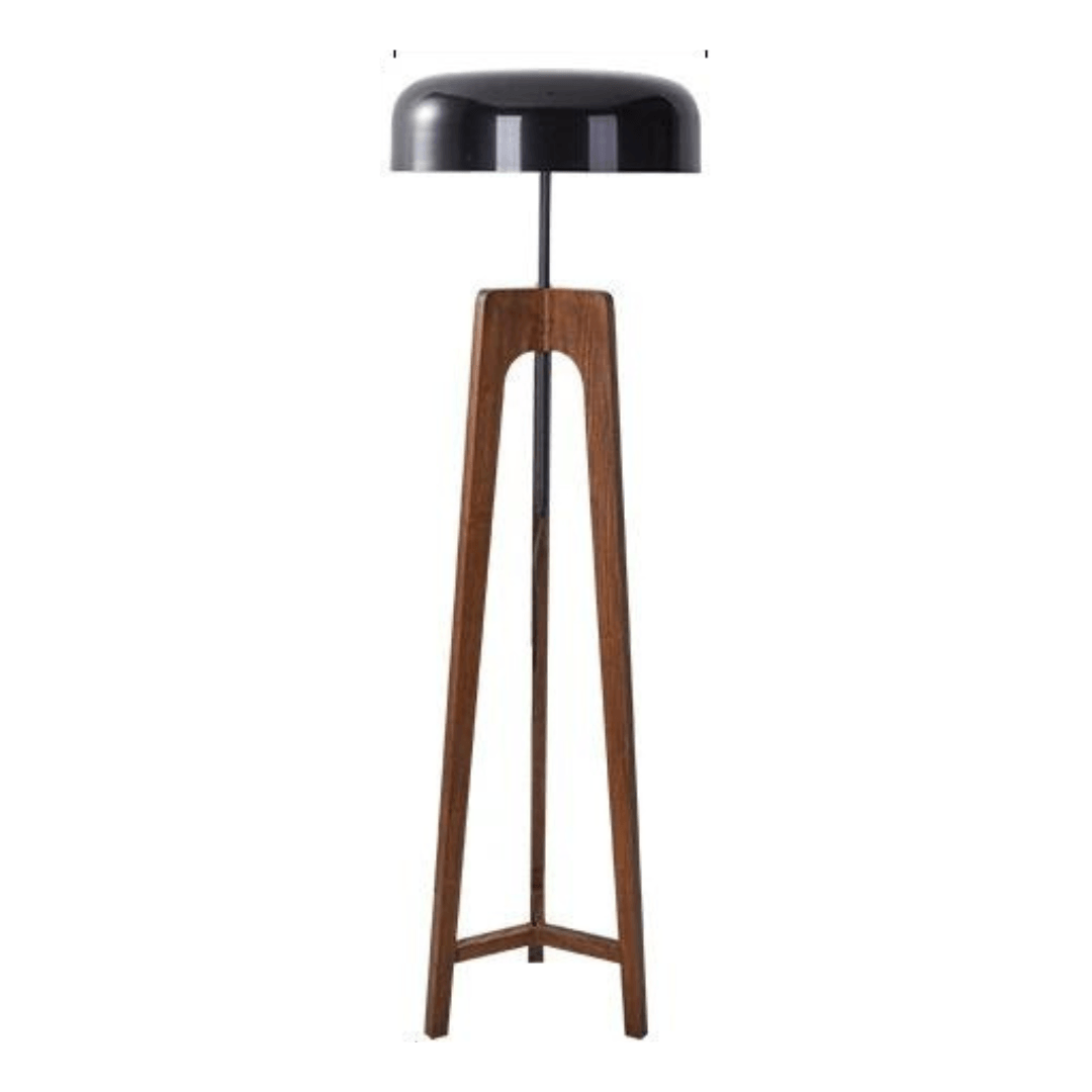 Scandinavian Floor Lamp  Walnut Wood Tripod Base - Product detail 8