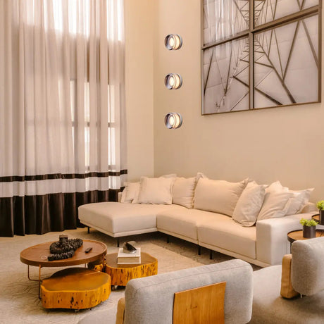 Modern Wall Sconce  Metallic Ring Design - Product detail 7