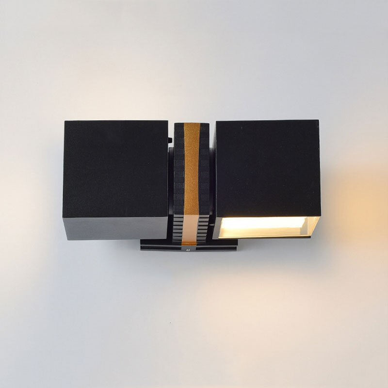 Modern Outdoor Wall Light  Black Metal Adjustable Sconce - Product example
