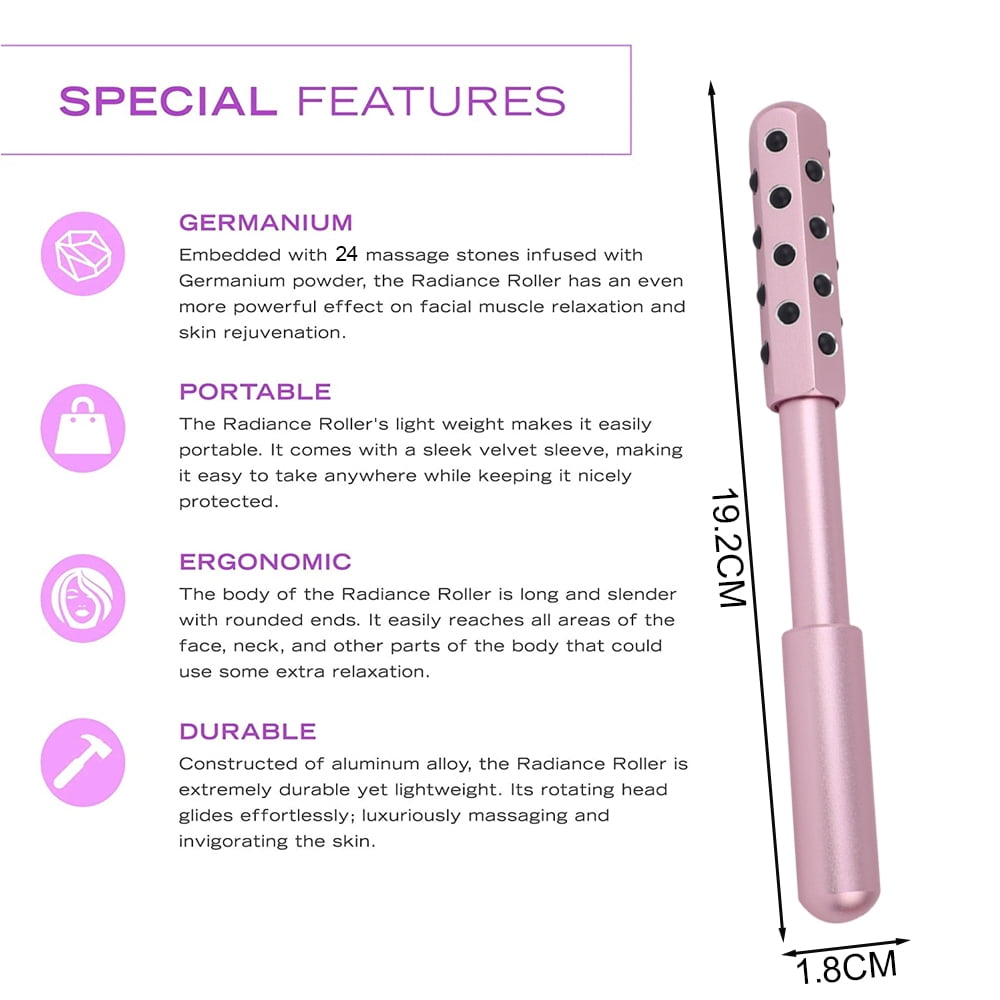 Germanium Facial Massage Roller Anti-Aging Skincare Tool - Product detail 6