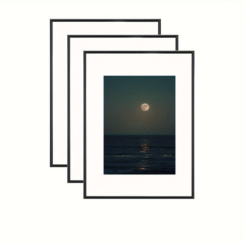 Modern Photo Frame Set Black Gallery Wall Collection - Detailed view