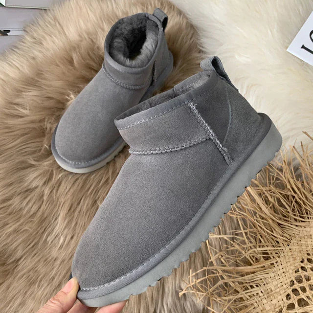 Winter Suede Ankle Boots  Fleece Lined Vegan Design - Product detail 8