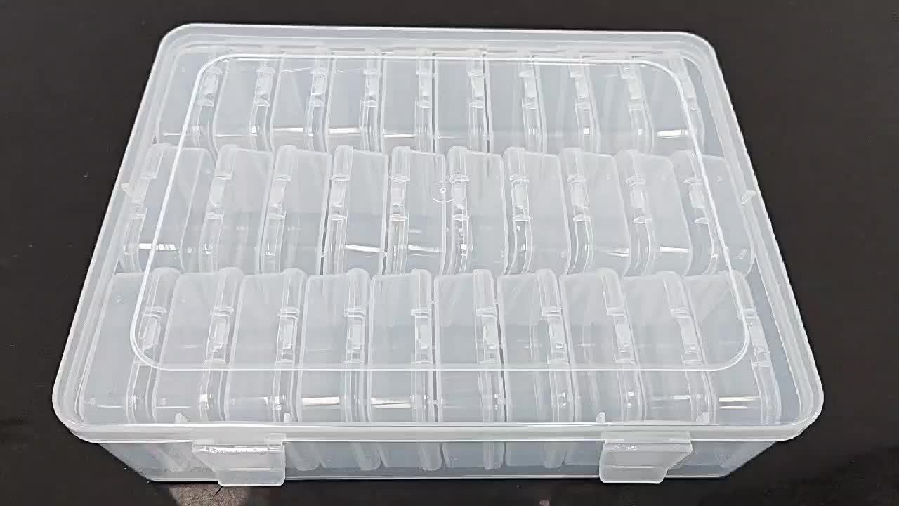 Craft Storage Organizer  30 Clear Compartment Box Set - Product detail 4