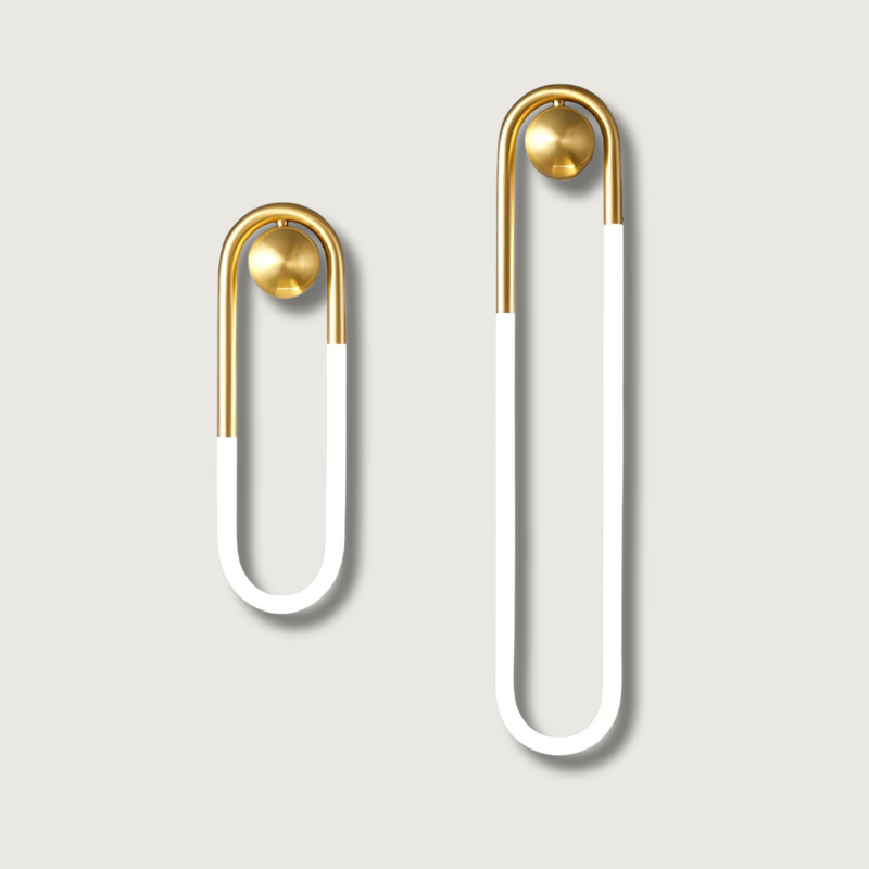 Modern LED Wall Light Gold Curved Design - Product showcase