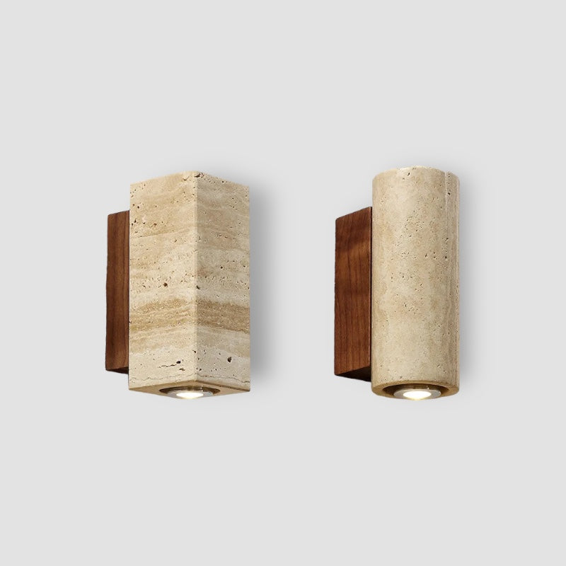 Natural Stone Wall Light Travertine LED Sconce - Product detail 14