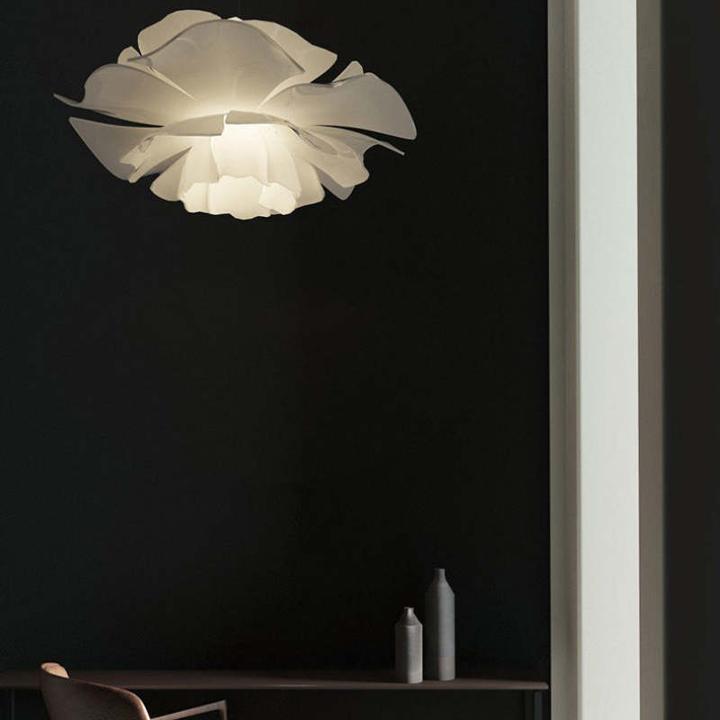 Modern Floral Pendant Light White Petal Design - Product detail 6