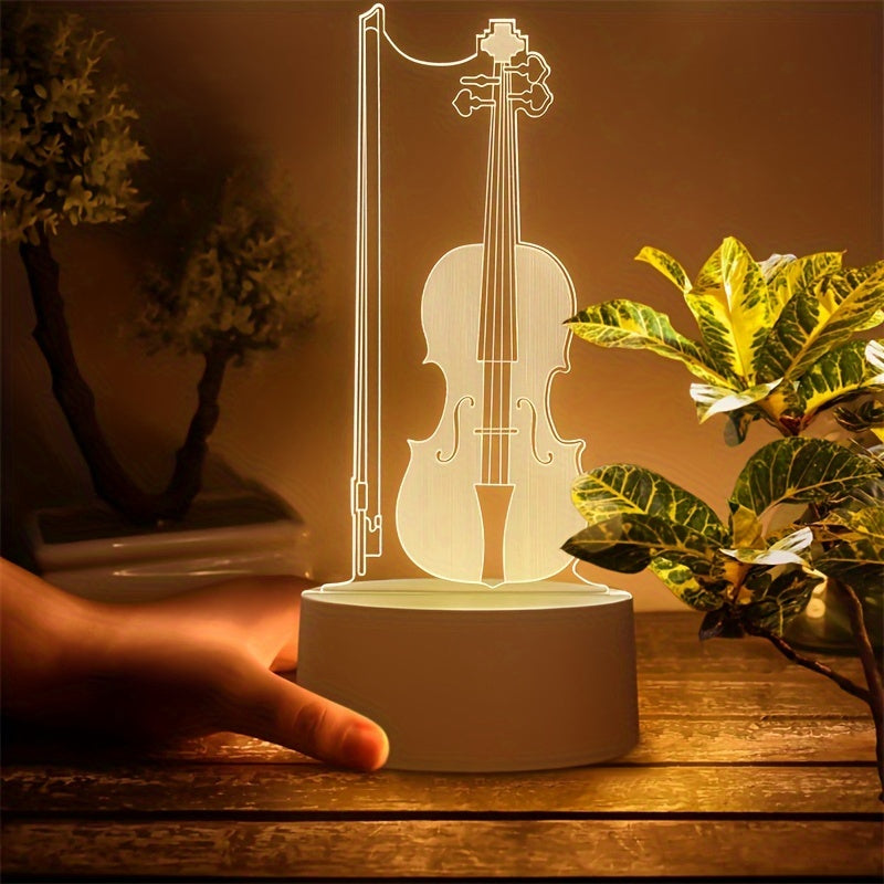 Musical Accent Lamp  3D Cello Design LED Light - Product detail 4