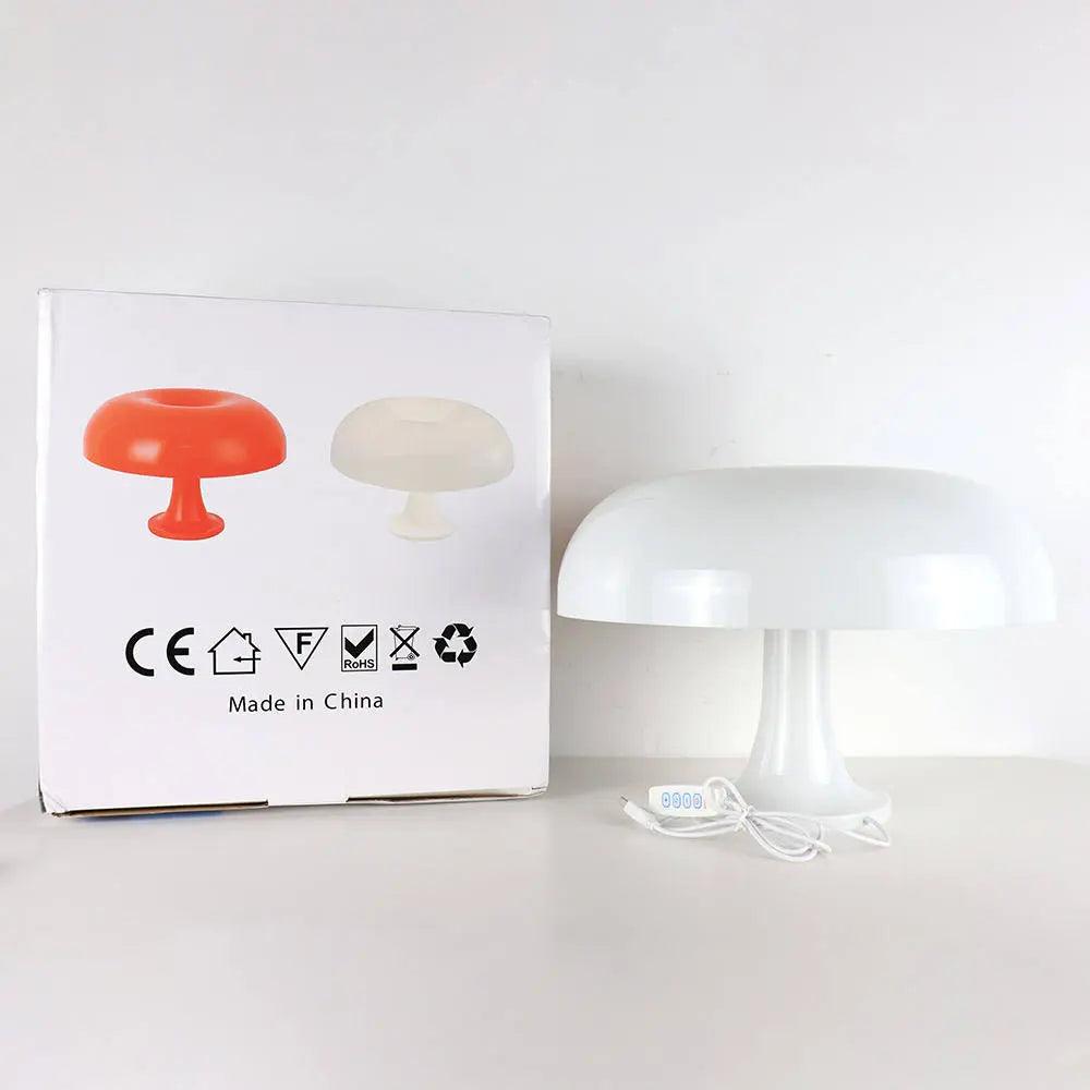 Nordic Mushroom Table Lamp Modern Glass Dome Design - Product detail 8