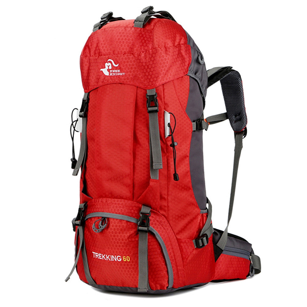 Hiking Backpack 60L Waterproof Trekking Rucksack With Rain Cover - Product showcase