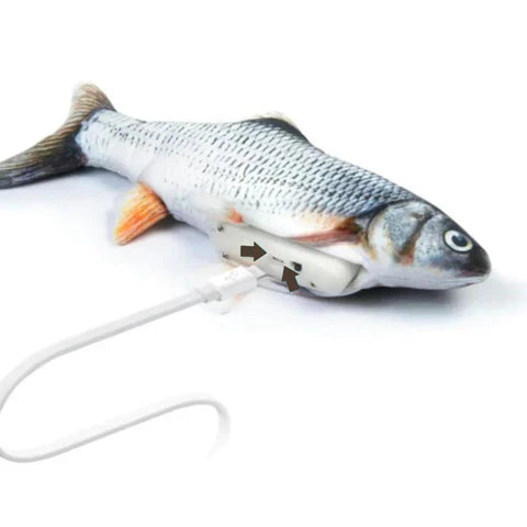 Interactive Fish Dog Toy  Motion Sensor Activated Moving Plush - Product detail 5